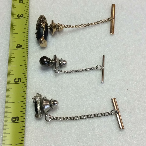 FINAL SALE PRICE Men’s Pearl, Foreigner & Acorn Tie Tack Set - Picture 6 of 6